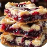 Delicious cherry pie bars made with fresh cherries and a buttery crust