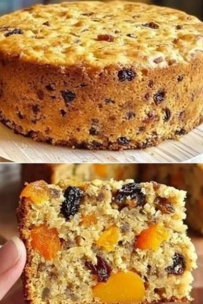 Oatmeal Apple Carrot Bake served in a dish with fresh ingredients around it