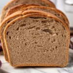 Homemade soft whole wheat bread sliced for sandwiches and toast