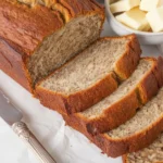 Quick banana bread made with ripe bananas, moist and easy recipe, no mixer required.