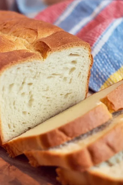 Easy homemade white bread loaves cooling on a rack, perfect for sandwiches.