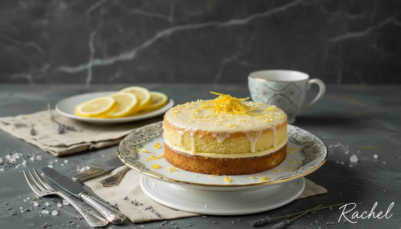 Great Gatsby Lemon Cakes with a citrusy glaze and vintage design