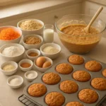 Healthy Carrot Protein Muffins full of flavor and nutrition
