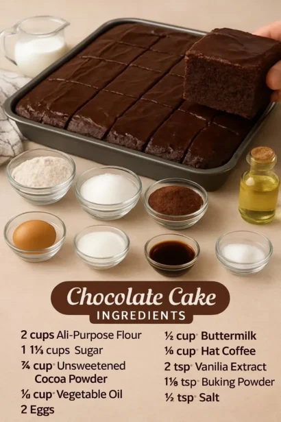 Delicious homemade chocolate cake with rich frosting